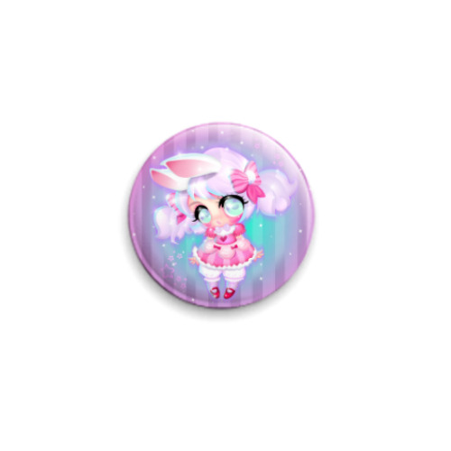 Значок 25мм с принтом Крошка Зайка