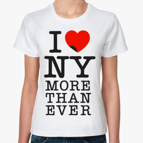 Классическая футболка I love NY