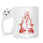 Кружка с футбольным мячиком