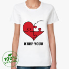 Женская футболка органик