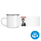 Кружка металлическая белая (круговая запечатка)