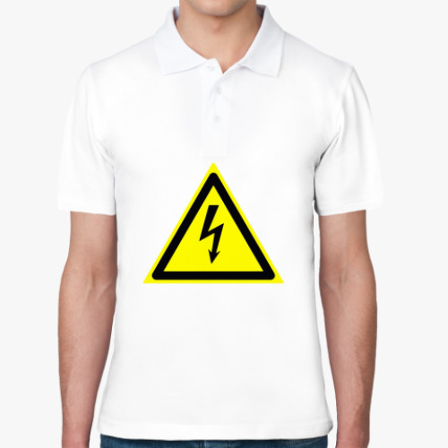 Рубашка поло с принтом Высокое напряжение