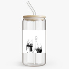 Банка с бамбуковой крышкой