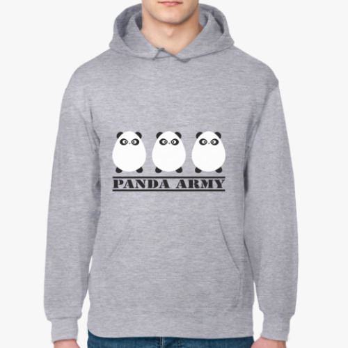 Толстовка худи с принтом Армия панд