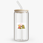 Банка с бамбуковой крышкой