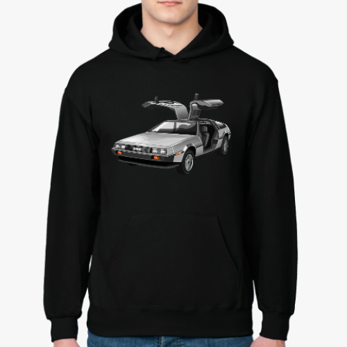 Толстовка худи с принтом Назад в будущее