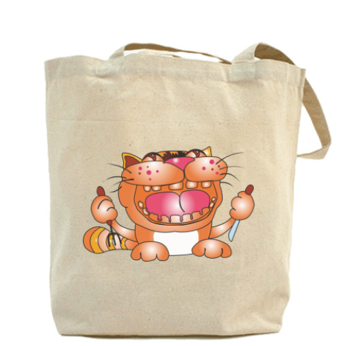 Сумка шоппер с принтом FUNNY CATS