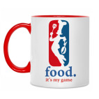 Двухцветная кружка Food its my game