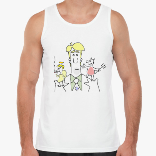 Майка с принтом 'Неуверенность'