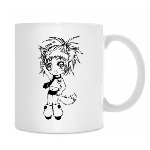 Кружка с принтом Отаку))