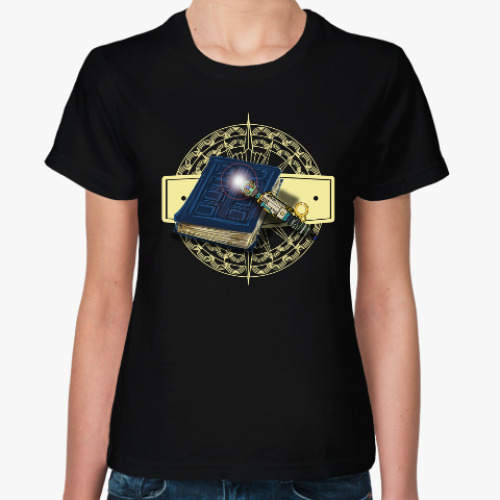 Женская футболка Планета Библиотека