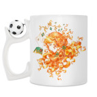 Кружка с футбольным мячиком