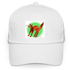 Кепка / бейсболка, белая (печать) Йошкин кот