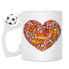 Кружка с футбольным мячиком