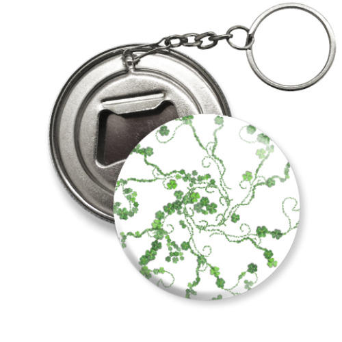 Брелок-открывашка с принтом Растительный кружевной орнамент