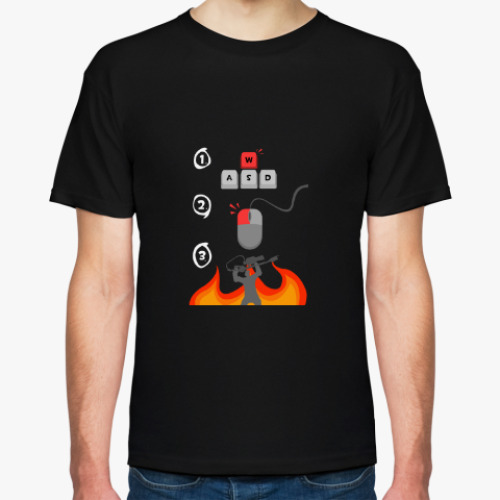 Футболка Team Fortress 2 - Pyro (W+M1)