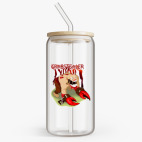 Банка с бамбуковой крышкой