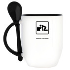 Кружка с ложкой