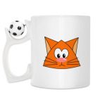 Кружка с футбольным мячиком