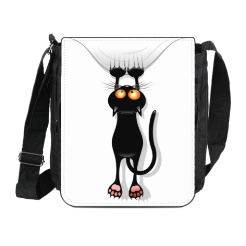 Сумка на плечо (мини-планшет) Черная кошка