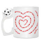 Кружка с футбольным мячиком