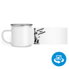 Кружка металлическая белая (круговая запечатка)