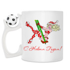 Кружка с футбольным мячиком