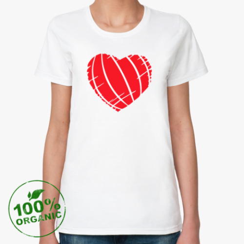 Женская футболка из органик-хлопка Heart