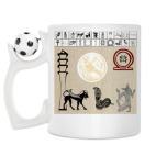 Кружка с футбольным мячиком
