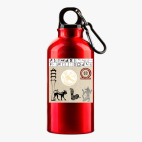 Металлическая бутылка 400 мл UV-DTF