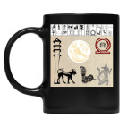 Кружка цветная UV-DTF