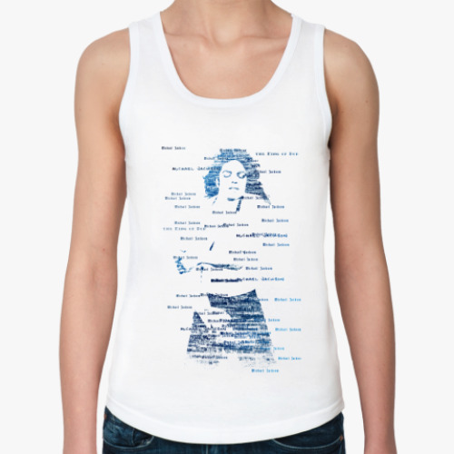 Женская майка с принтом Майкл Джексон