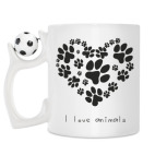 Кружка с футбольным мячиком