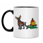 Кружка двухцветная