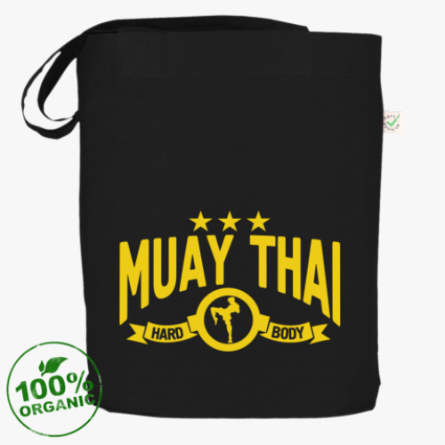 Сумка шоппер с принтом  Muay thai