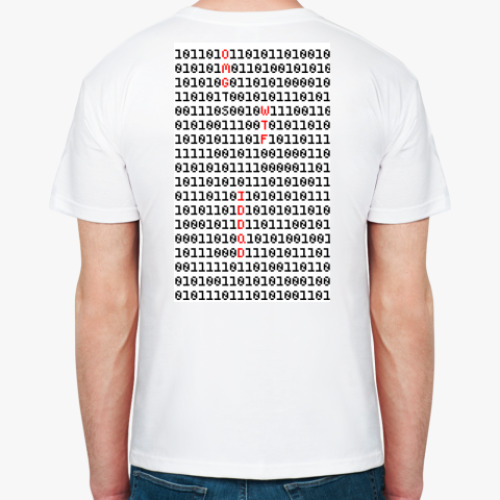 Футболка с принтом OMGWTFIDDQD