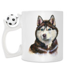 Кружка с футбольным мячиком