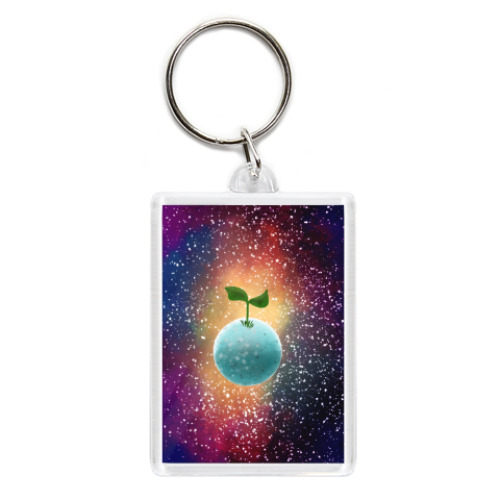 Брелок с принтом Фантастика, будущее, планета, экология