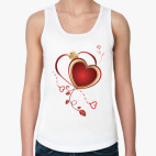 Женская майка Сердце