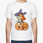 Сексуальная ведьма на тыкве