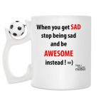 Кружка с футбольным мячиком