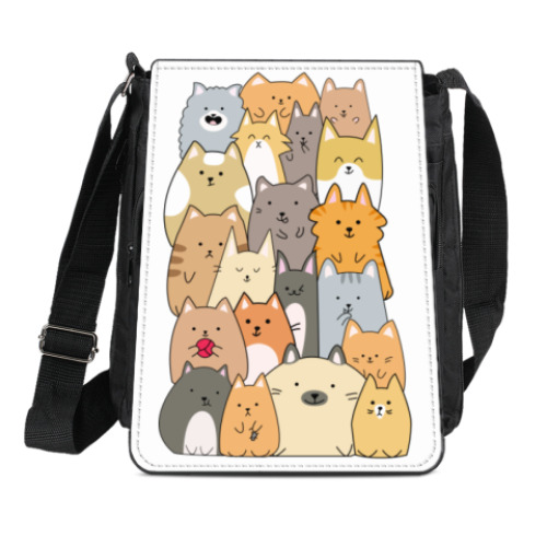 Сумка-планшет Смешные коты (funny cats)