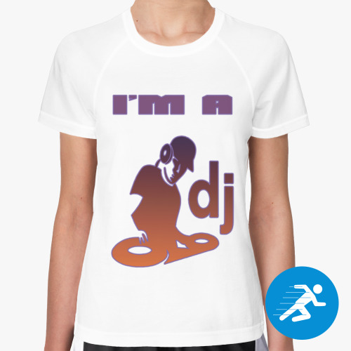 Женская спортивная футболка I'm a DJ