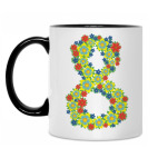 Кружка двухцветная