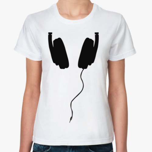 Классическая футболка Headphones / Наушники