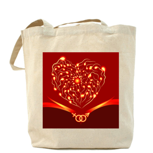 Сумка шоппер с принтом Секс