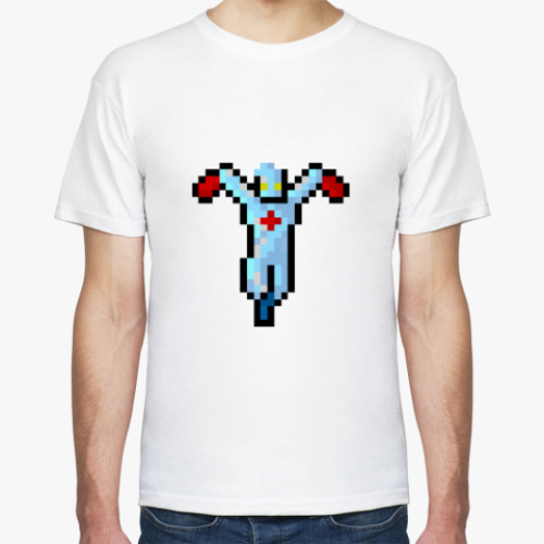 Футболка с принтом Silver Captain 8 бит
