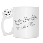 Кружка с футбольным мячиком