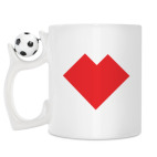 Кружка с футбольным мячиком