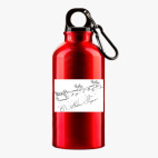 Металлическая бутылка 400 мл UV-DTF